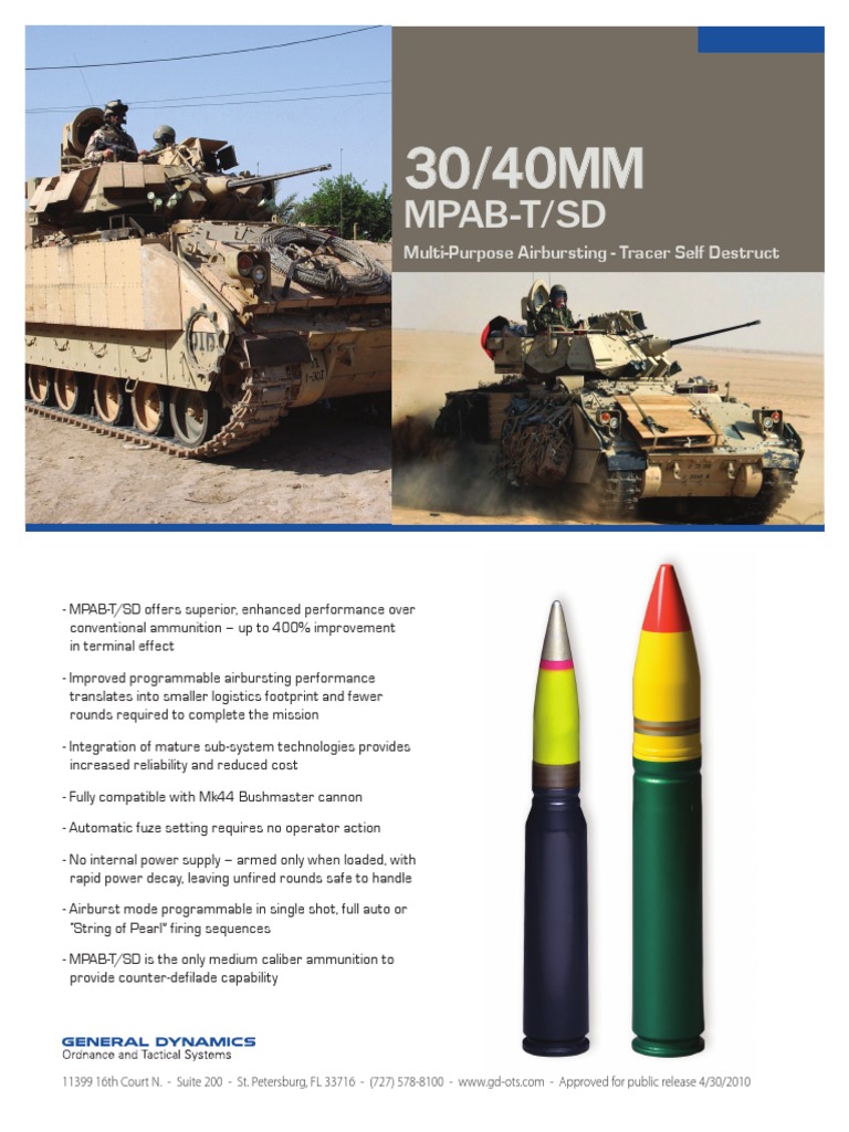 MpabT/Sd MultiPurpose Airbursting Tracer Self Destruct PDF