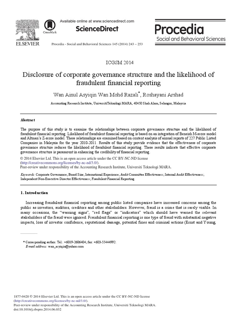 Disclosure of Corporate Governance Structure and T PDF | PDF