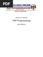 PHP Lab Manual