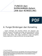 FUNGSI Dan KESALAHPAHAMAN Dalam BIMBINGAN Dan KONSELING