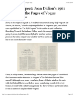 On Self-Respect: Joan Didion's 1961 Essay From The Pages of Vogue - Vogue PDF