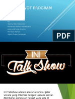 Analisis SWOT Program Ini Talkshow