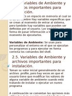 2.5. Variables de Ambiente y Archivos Importantes para Instalación