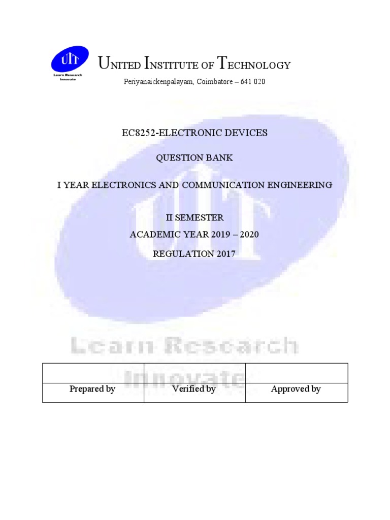 Electronics Exam Prep Guide | PDF | Field Effect Transistor | Bipolar ...