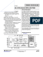 16-Bit or 24-Bit, 2/4/8-Channel Adcs With Pgia: Features General Description