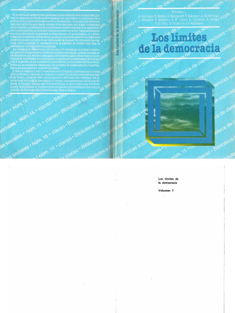 AAVV CLACSO - Limites de La Democracia Tomo 1 PDF | PDF