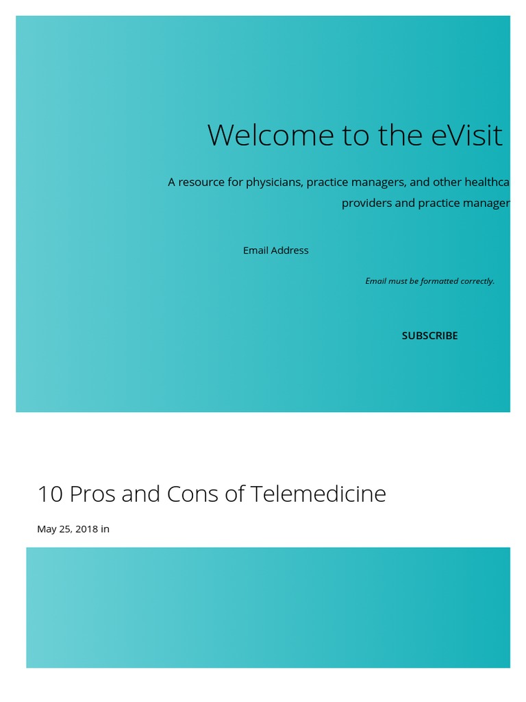 Telemedicine Benefits and Disadvantages, Telemedicine Pros and Cons