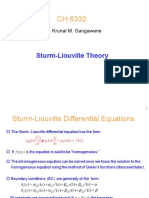 Sturm-Liouville Theory: Dr. Krunal M. Gangawane