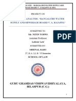 A Critical Analysis - "Bangalore Water Supply and Sewerage Board V. A. Rajappa"
