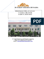Rumah Sakit Graha Husada: Pedoman Pelayanan Vanda Orange TAHUN 2020-2022