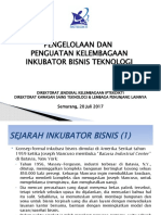 Presentasi Inkubator Ristekdikti Semarang 20 Juli 2017