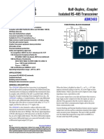 Half-Duplex, Icoupler Isolated Rs-485 Transceiver: Data Sheet