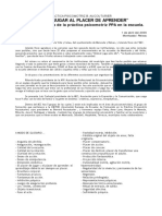 Del Placer de Jugar Al Placer de Pensar-Bernard Aucouturier-Seminario Montcada I Reixat, Abril 2006 PDF