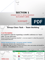 Section 1: Introduction To Human Resource Management (HRM)