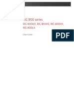 RIG 800 Series: RIG 800HD, RIG 800HS, RIG 800HX, RIG 800LX