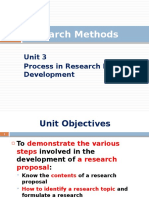 Research Methods - Unit 3