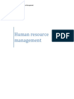 Running Head: Human Resource Management