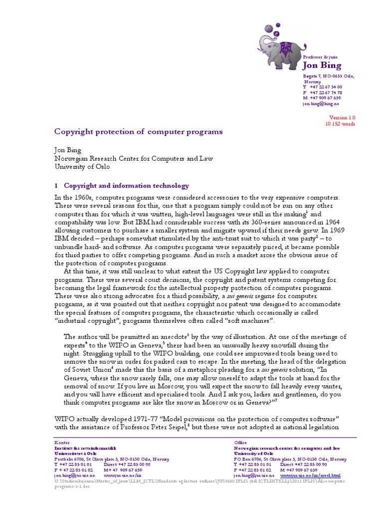 Computer Programs | PDF | Copyright | Computer Program