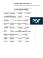 Vocabulary O Level - TEST 1-15