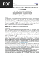 VF Control of Three Phase Induction Motor Drive With Different P WM Techniques PDF