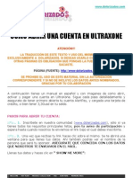 Como Abrir Una Cuenta en Ultraxone - Manual en Español