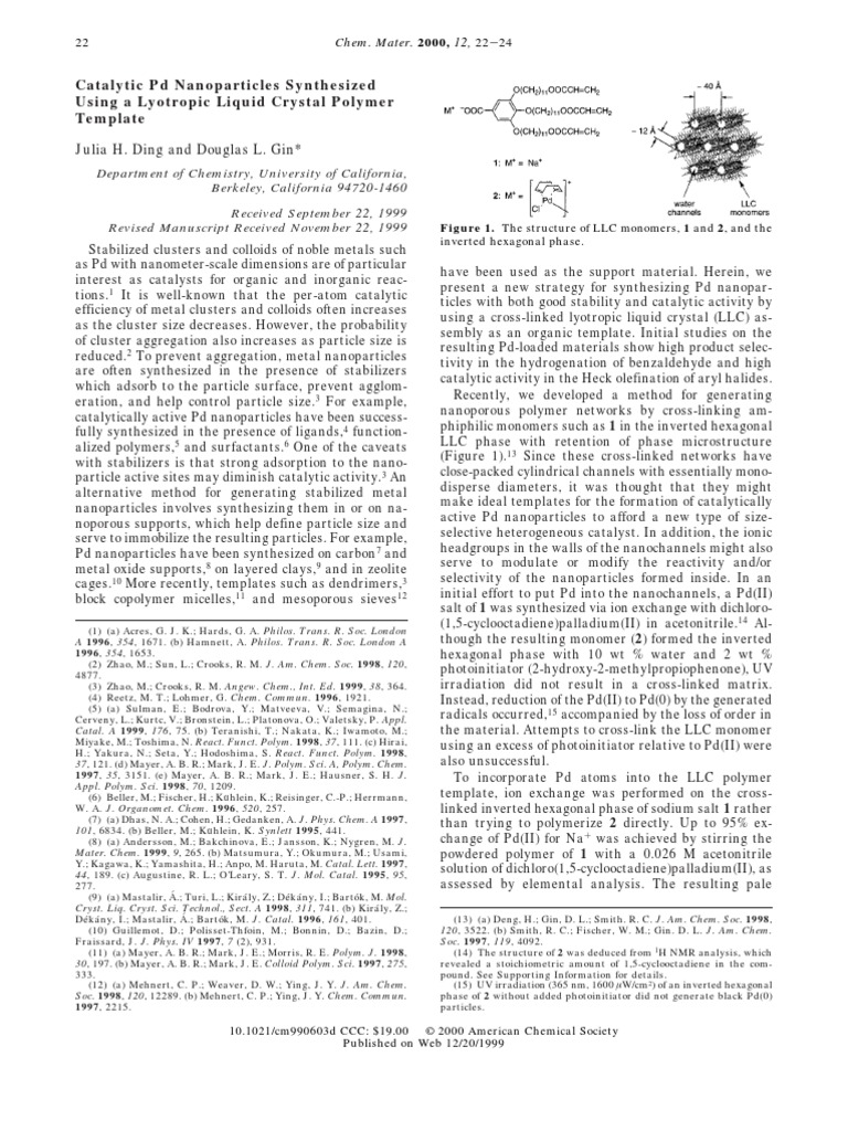 PD Nano | PDF | Catalysis | Nanoparticle