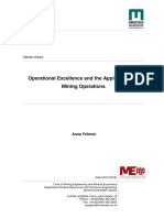 Mining Operational Excellence Thesis