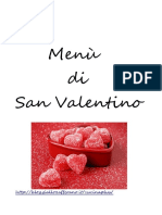 Menu Di San Valentino PDF