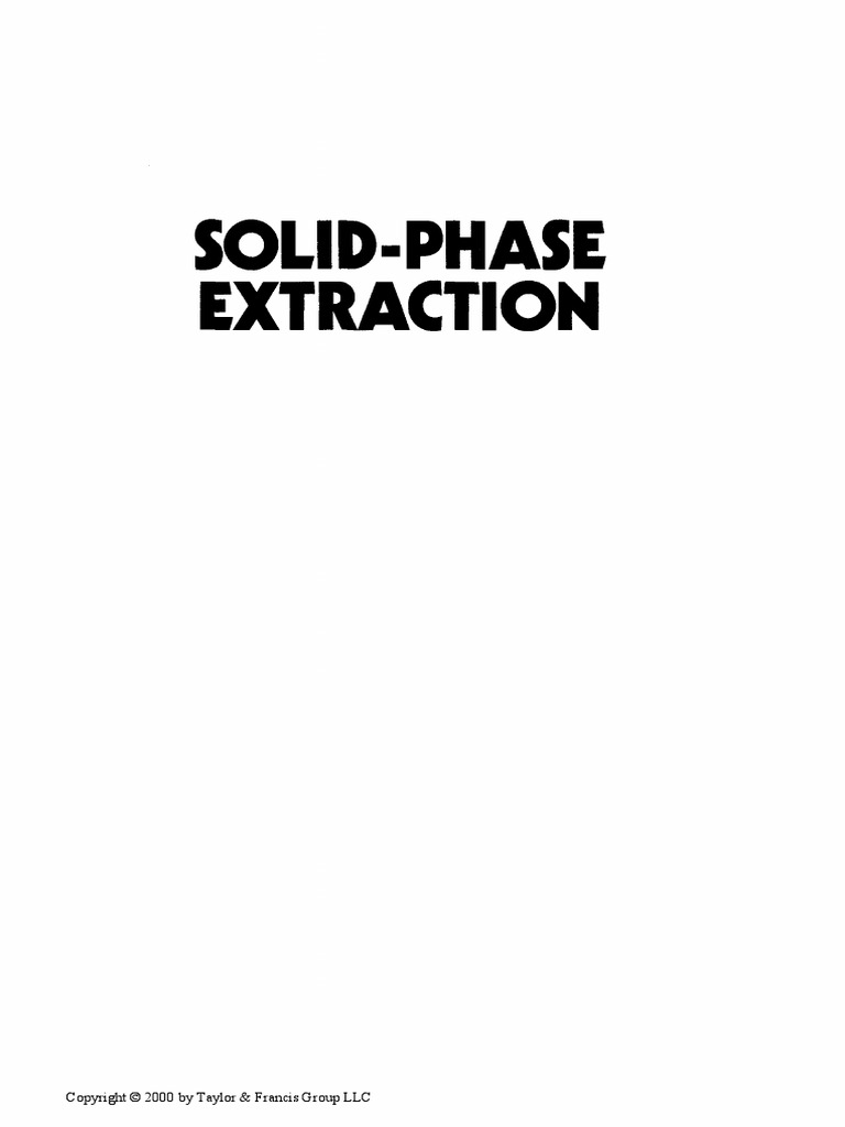 (Book) SolidPhase Extraction Principles, Techniques, and