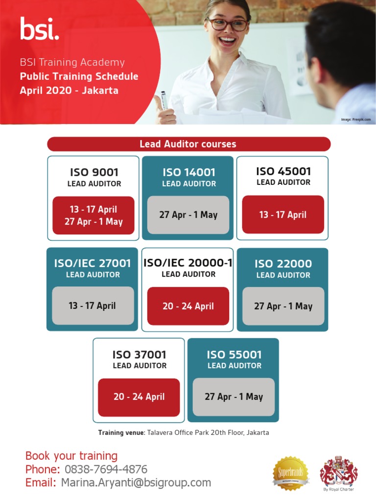 April 2020 Lead Auditor Training Jakarta | PDF | Business | Art
