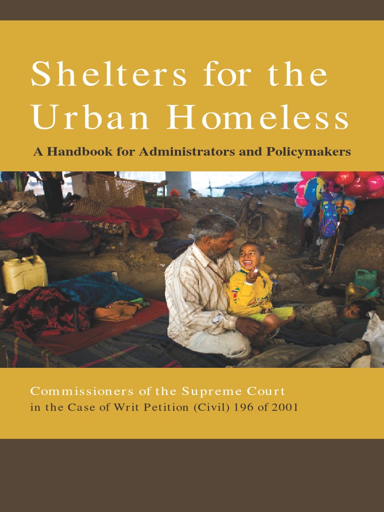 Shelters Urban Homeless Handbook | PDF | Homelessness | Supreme Court ...