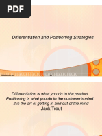 Differentiation and Positioning Strategies