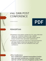 Pre Dan Post Conference