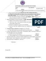 Teste I AIRA para 3 EARN Laboral 19, para 02 de Setembro 19