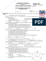 MATH 10 Test With Answer Key