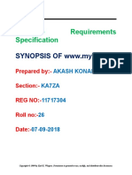 Software Requirements Specification: SYNOPSIS OF WWW - Mylpg.in