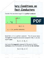 Boundary Conditions On Perfect Conductors