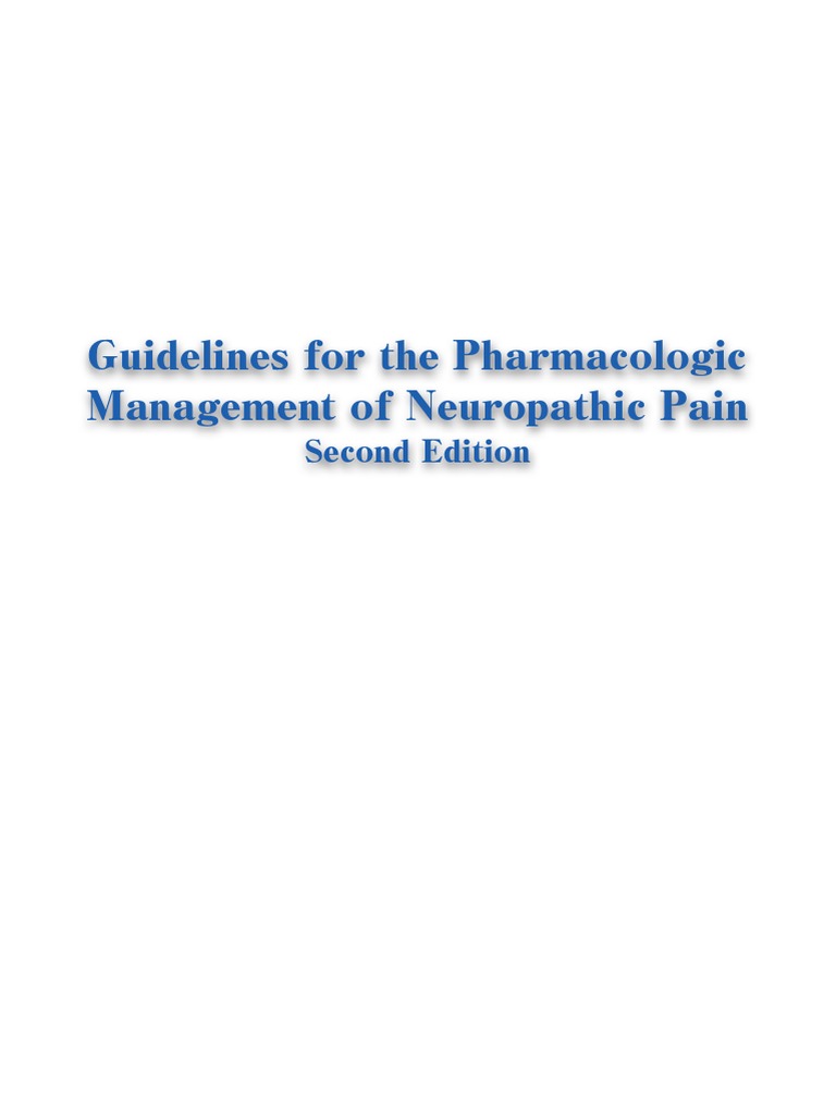 Pharmacologic Management of Neuropathic Pain ENGver | PDF | Peripheral ...