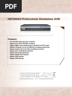 HB7000LH Professional Standalone DVR: Features