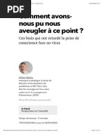 Comment avons-nous pu nous aveugler à ce point ? | Philonomist.