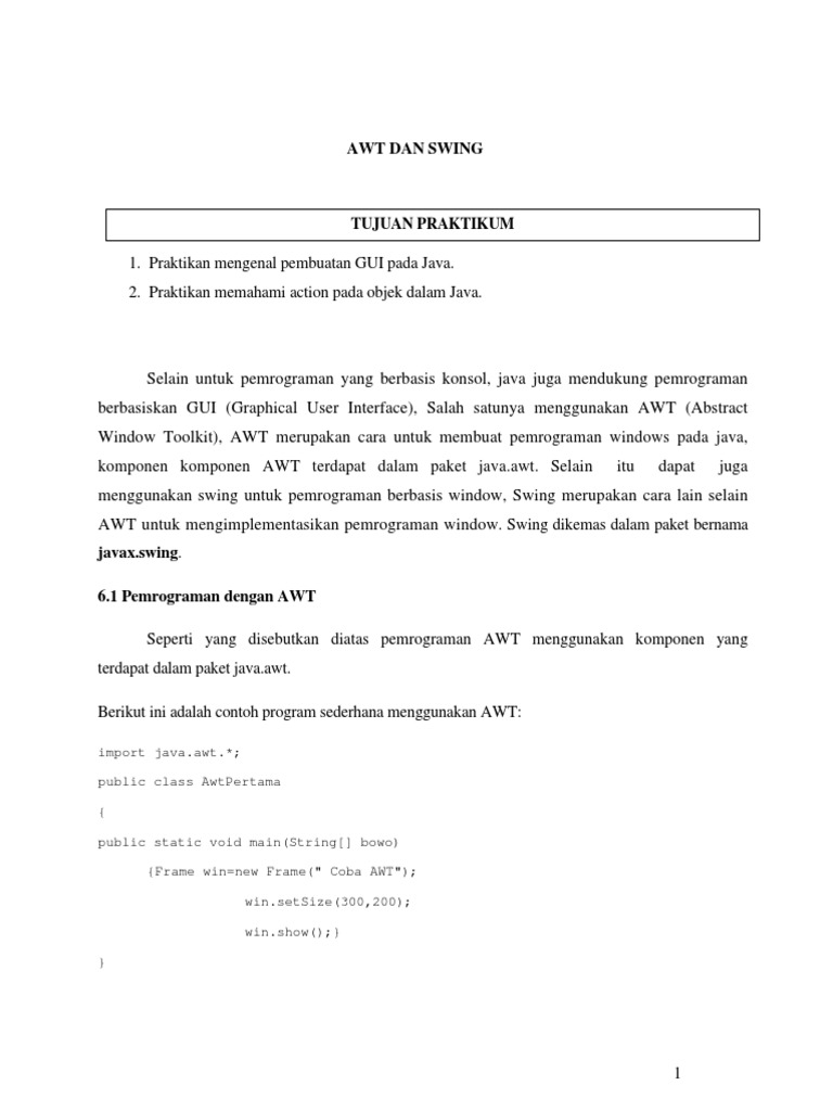 Java Awt | PDF