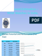 Demand Estimation - Wrist Watches in India.: By, Vrishali Sinha