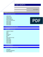 Stetement of Net Worth