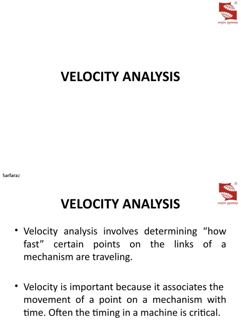 Velocity Analysis | PDF | Velocity | Speed