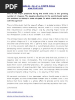 Download Sample IELTS essay on refugees by Dominic Cole SN45654576 doc pdf
