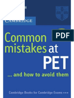 Girls Common Mistakes at PET
