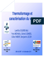 Thermoformage de Verre