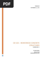 Cie 525 - Reinforced Concrete Structures: Thursday SEPTEMBER 22, 2016