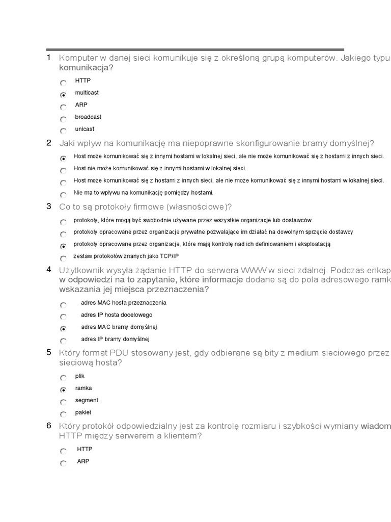Ccna 1 Final Exam Odpowiedzi Pl