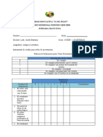 Rúbrica de Evaluación para El Examen Remedial